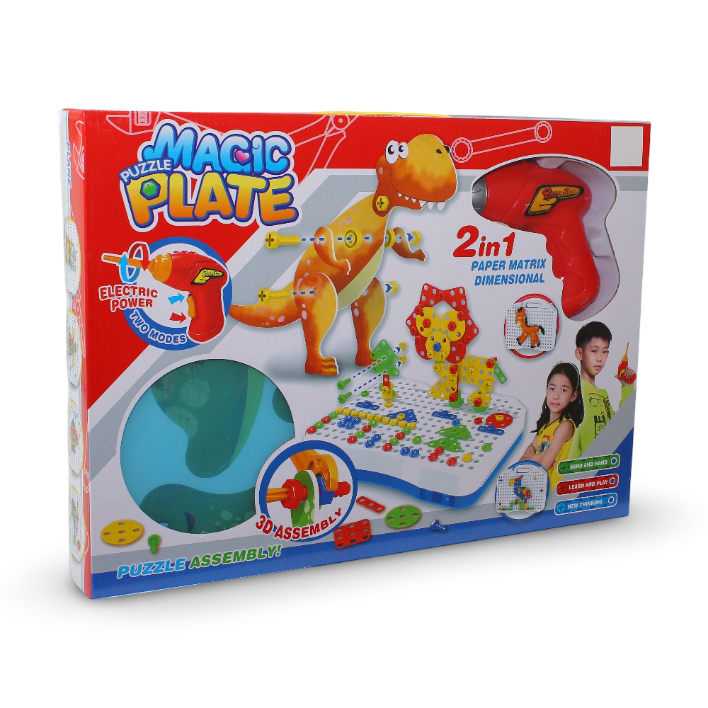 Magic Puzzle Plate 2 in 1 Assembly - Toys - Bright Future