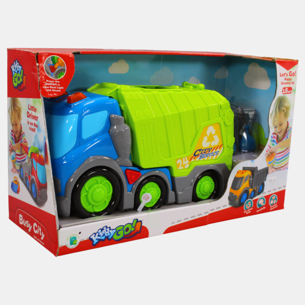 DHTS10358J\City Service 31Cm Slip Car With Light And Sound