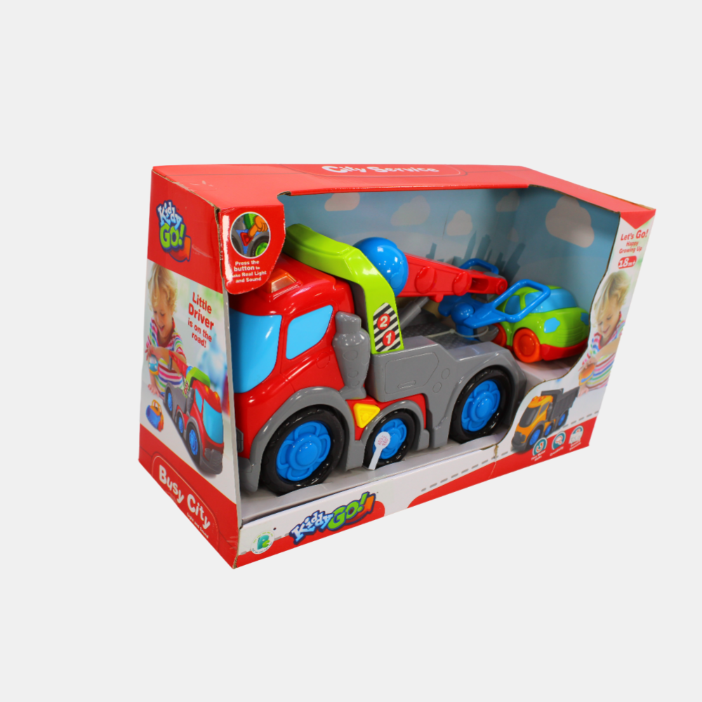 DHTS10363J\City Service 31Cm Slip Car With Light And Sound