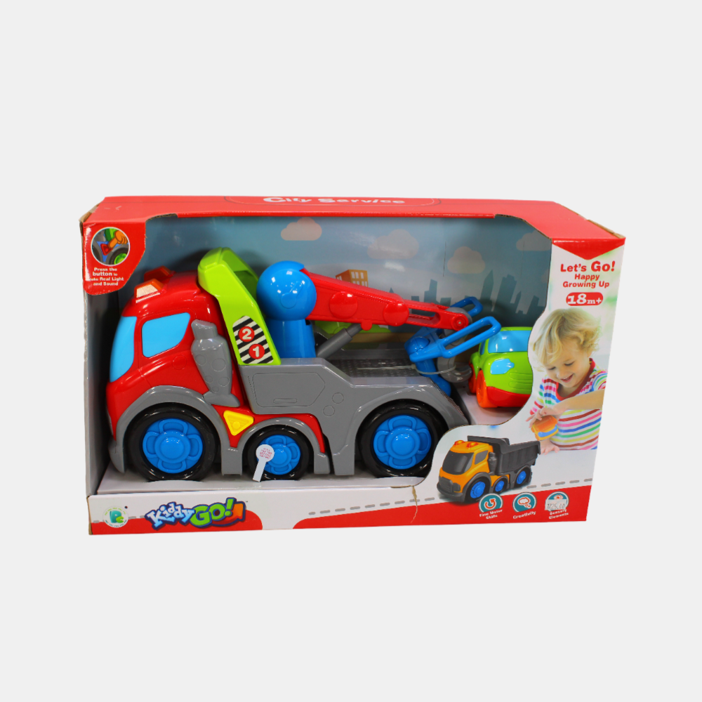 DHTS10363J\City Service 31Cm Slip Car With Light And Sound