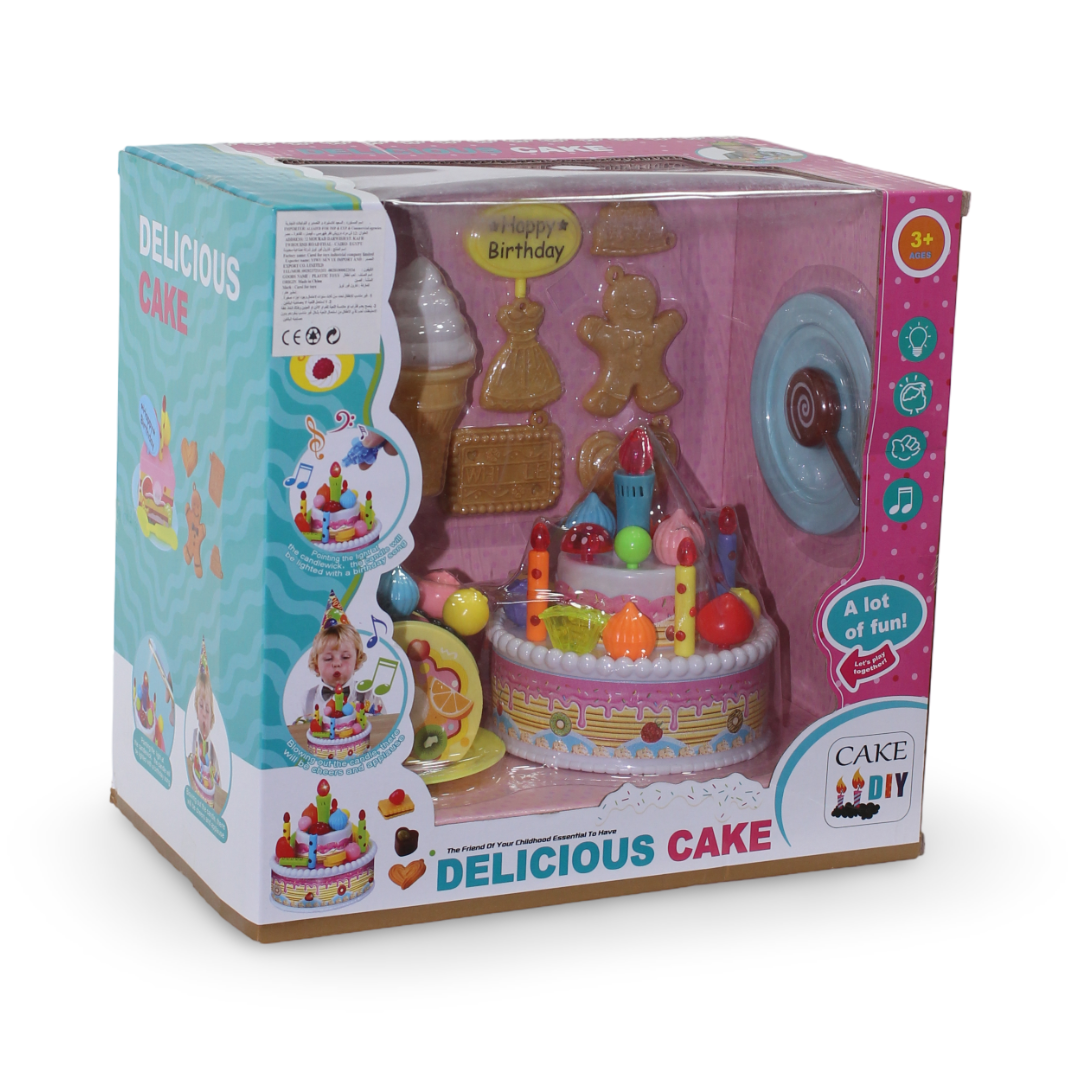 Delicious Cake with Candle Light