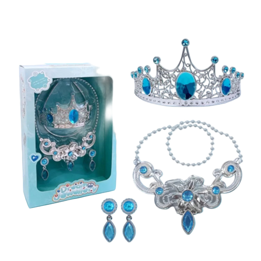 Children's Princess Jewelry Set – Blue
