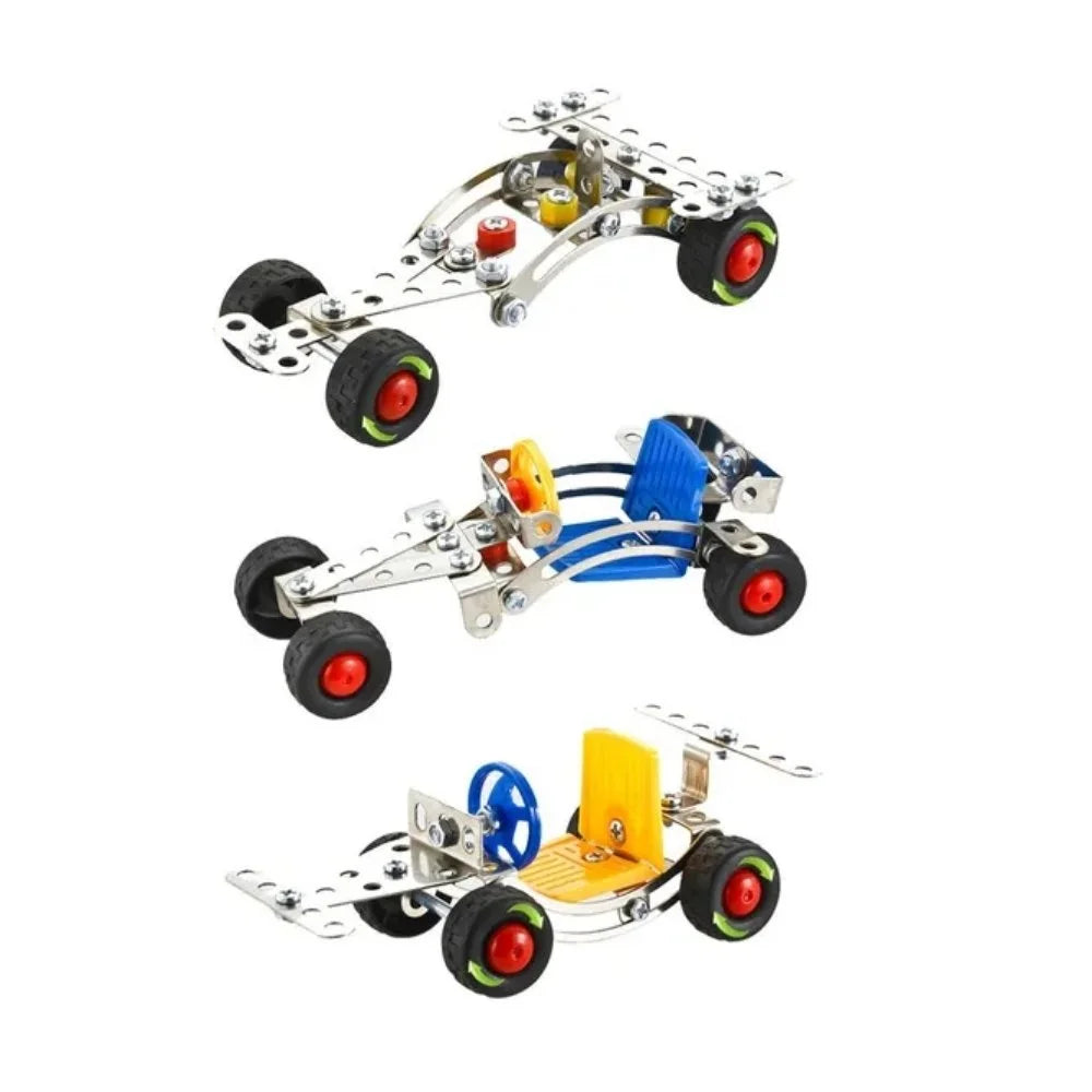3-in-1 Metal Models Construction Kit - 83 Pcs