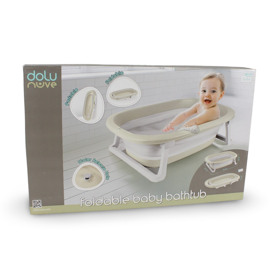 Foldable Baby Bathtub – Beige