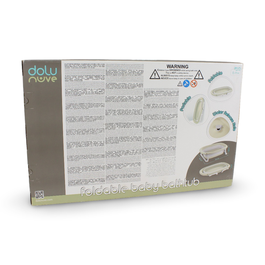 Foldable Baby Bathtub – Beige