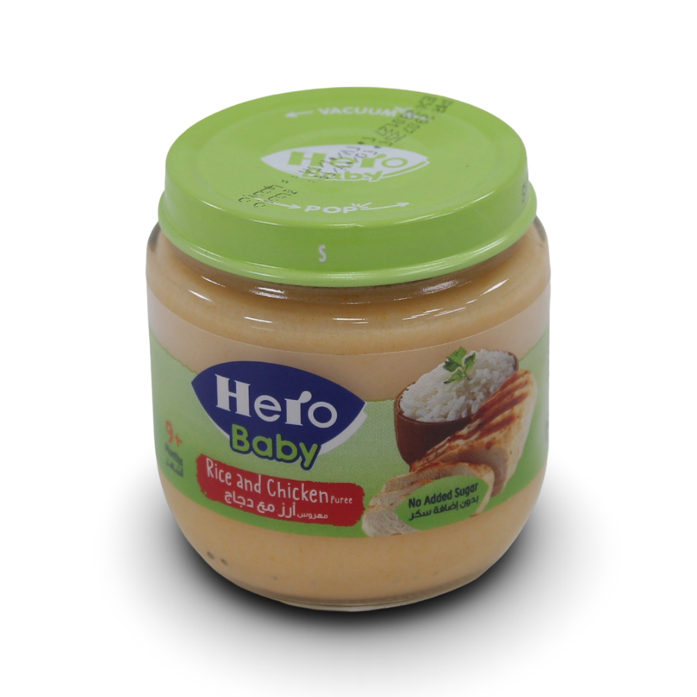 Hero Baby Rice And Chicken Jar 120g - Baby Essentials