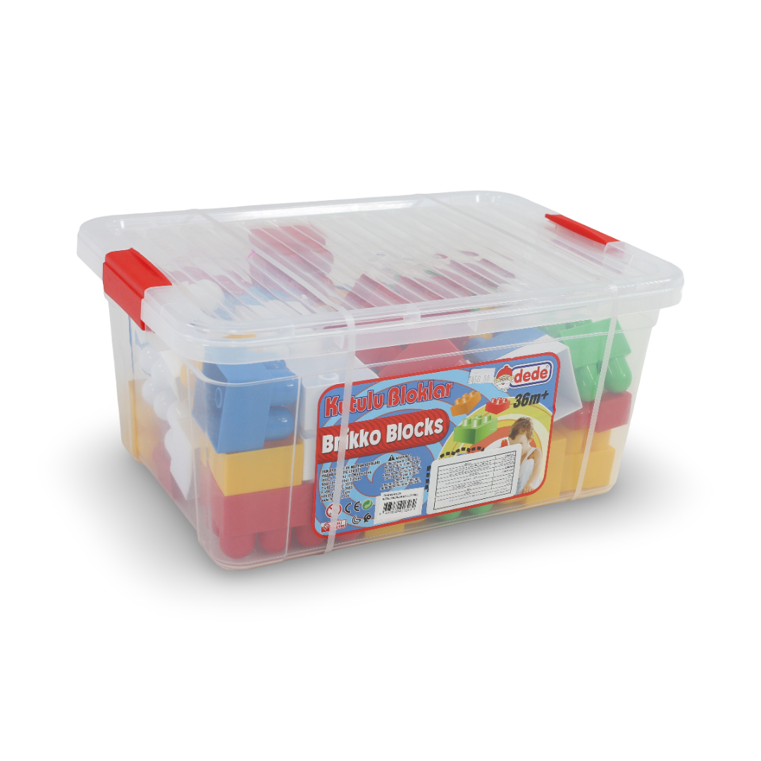 BRIO Building Blocks in Storage Case – 72 Pieces Multicolor