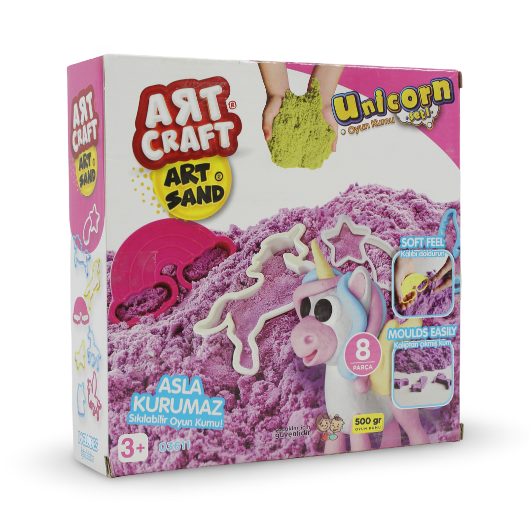 ART CRAFT Unicorn Art Sand Dough Set – 500 Gr