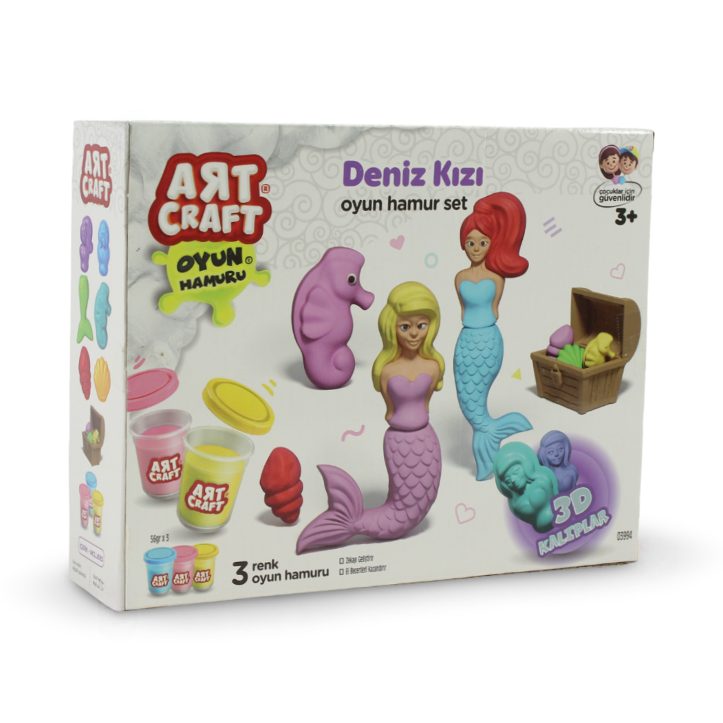 ART CRAFT Mermaid Dough Set – 168 Gr