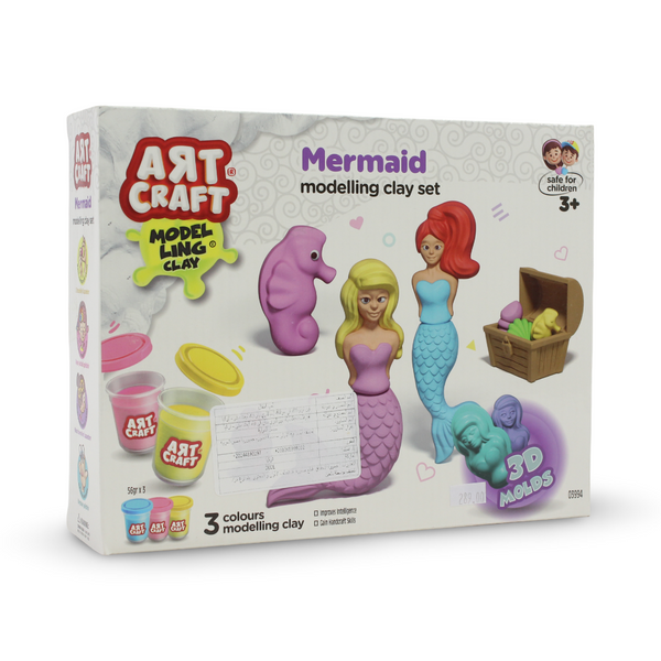 ART CRAFT Mermaid Dough Set – 168 Gr