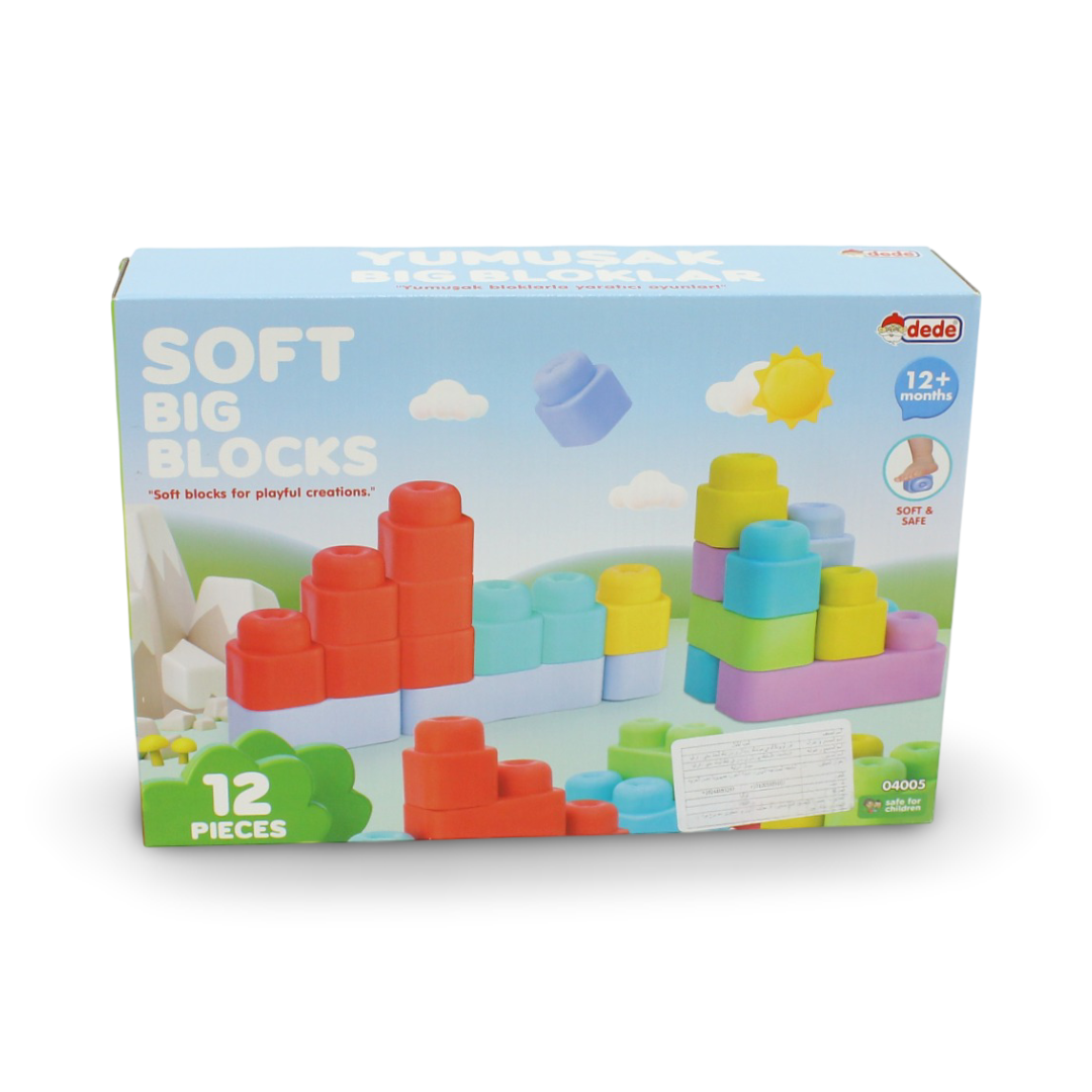 Soft Large Blocks Set – 12 Pcs