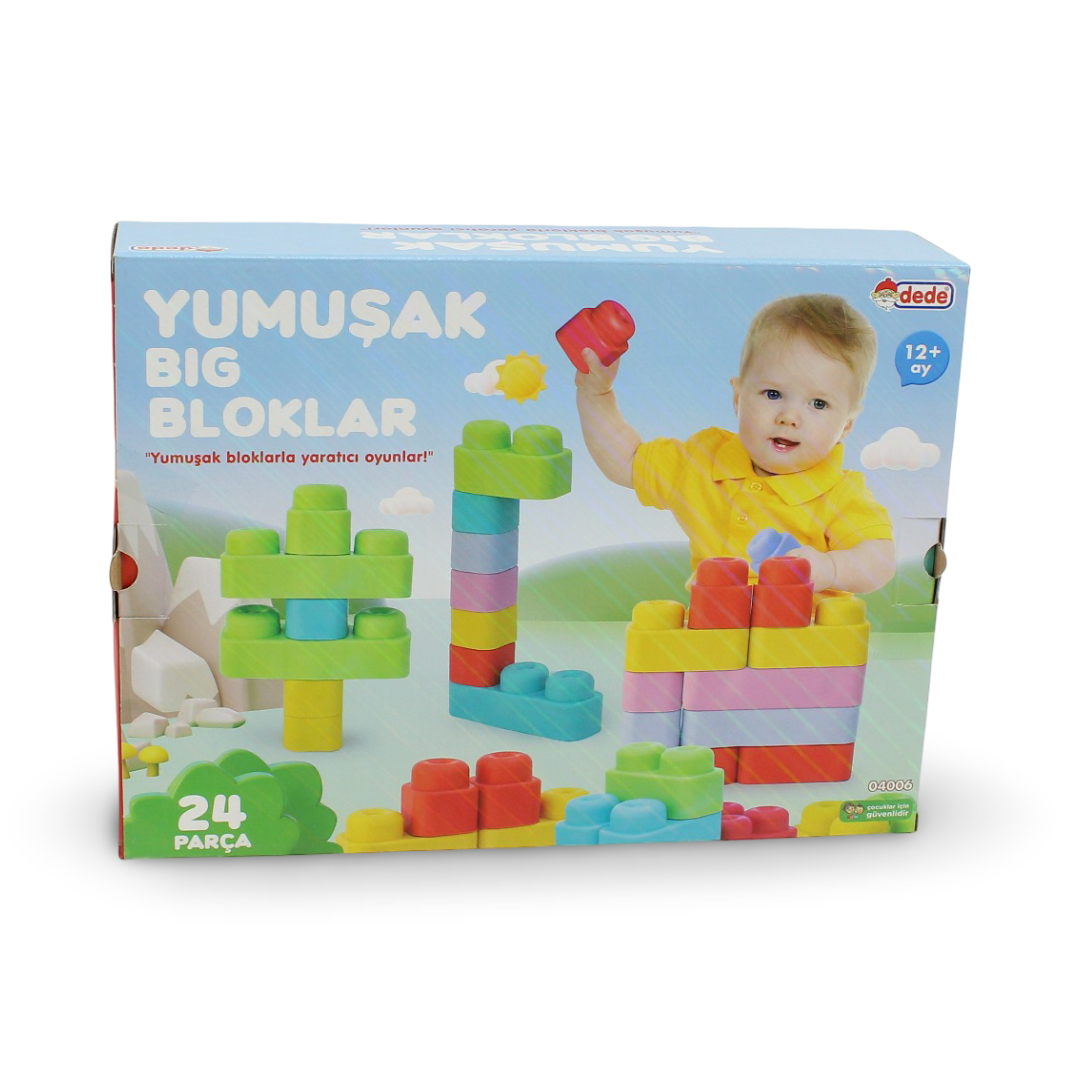Soft Large Blocks Set – 24 Pcs