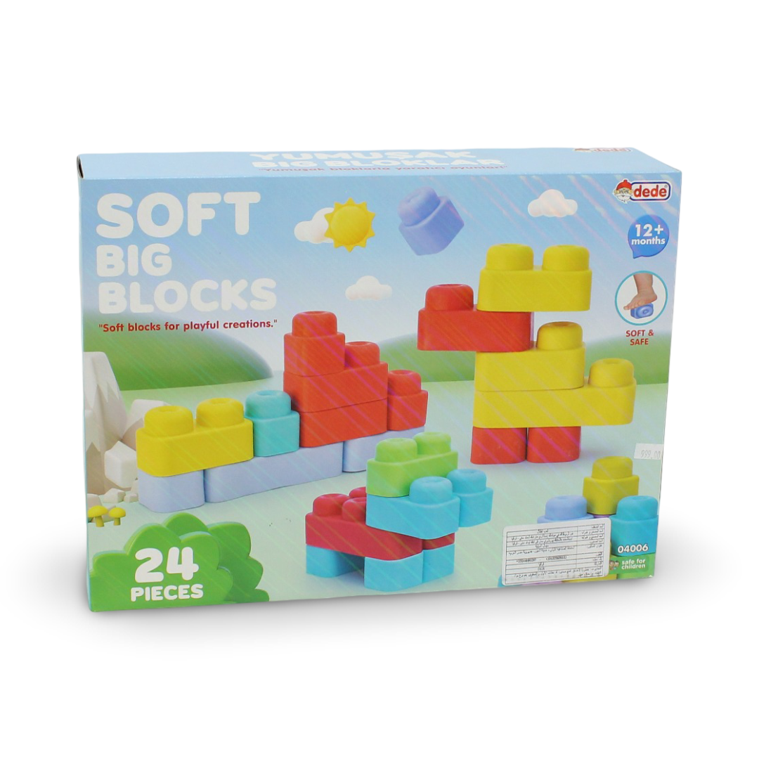 Soft Large Blocks Set – 24 Pcs