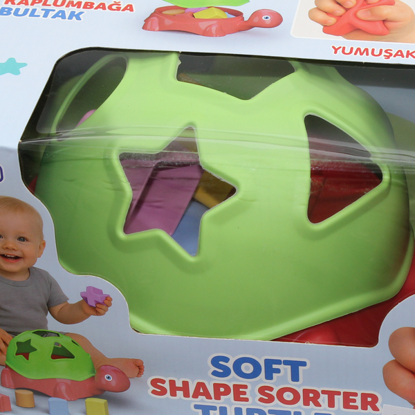 Dede Soft Shape Sorter Turtle Toy – Multicolor