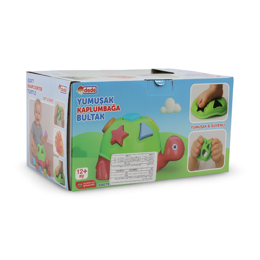 Dede Soft Shape Sorter Turtle Toy – Multicolor
