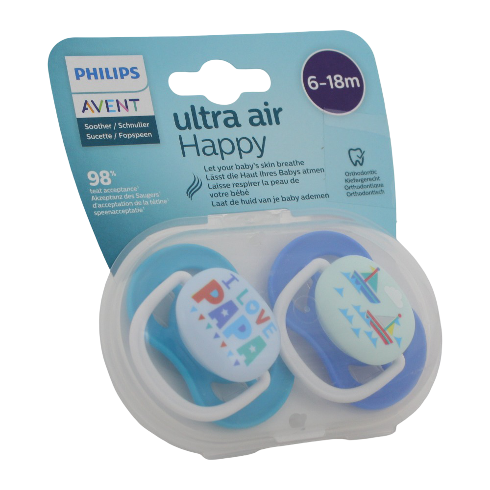 Philips Avent Ultra Air Pacifier - for 6-18m & Orthodontic