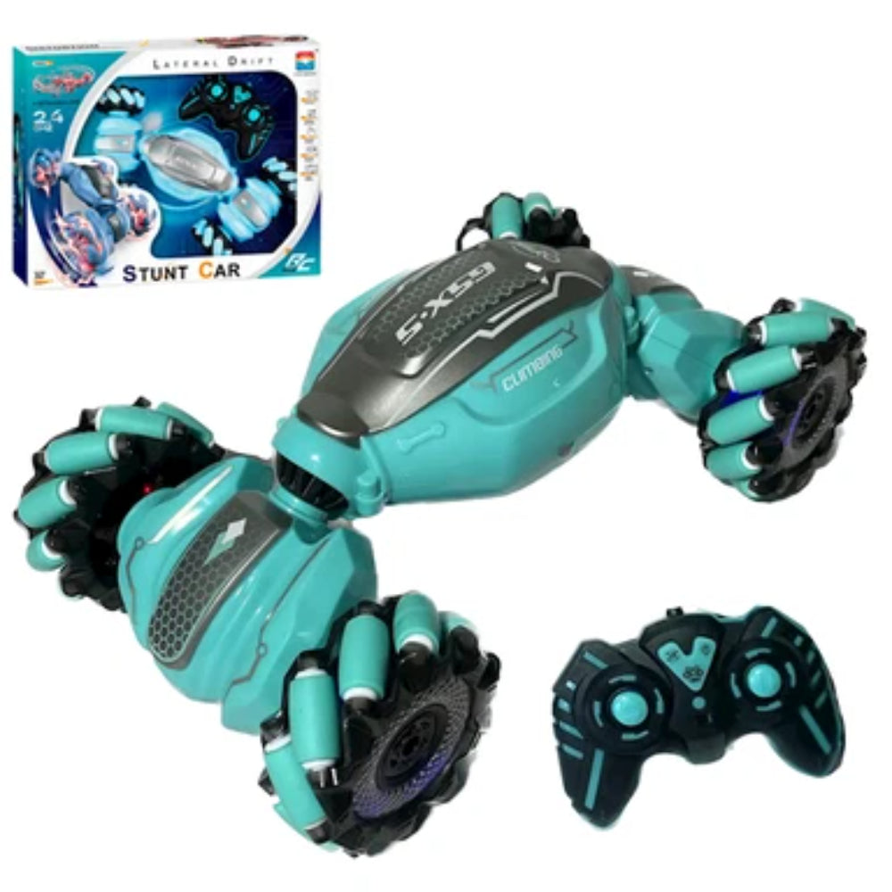 Lateral Drift RC Stunt Car – Aqua