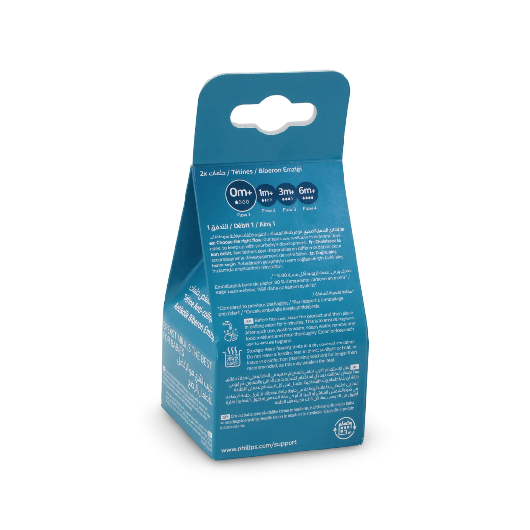 Philips Avent Anti-colic Teats 0m+ Flow 1