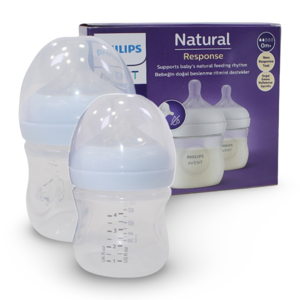 Pack of 2 - Avent Natural Bottle Response (0M+) 125ml