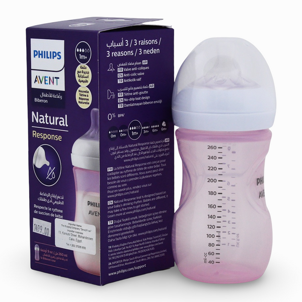 1 Pack - Avent Natural Bottle Response (1M+) 260ml