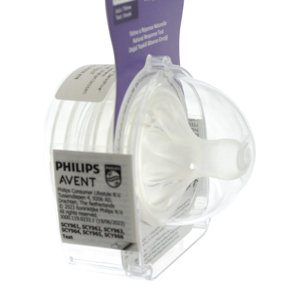 Pack of 2 – Philips Avent Natural Response Nipple Flow 4