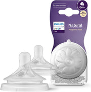 Philips  Avent Natural Response Nipple Flow 6 Thick Feed (6M+) - 2 Pack