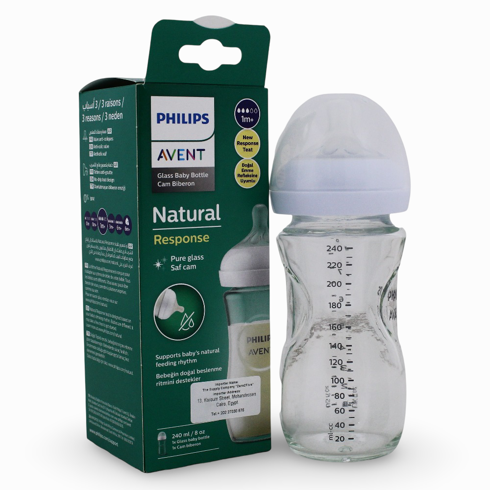 Philips Avent Natural Bottle Glass Response (1M+) 240ml - 1 Pack