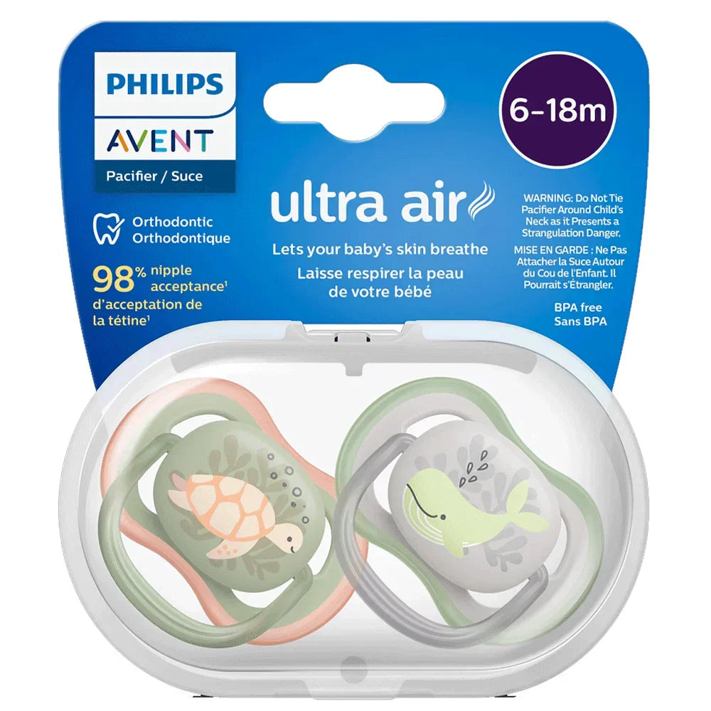 Philips Avent Ultra Air Pacifiers (6-18m) - 2 Pcs - Baby Essentials