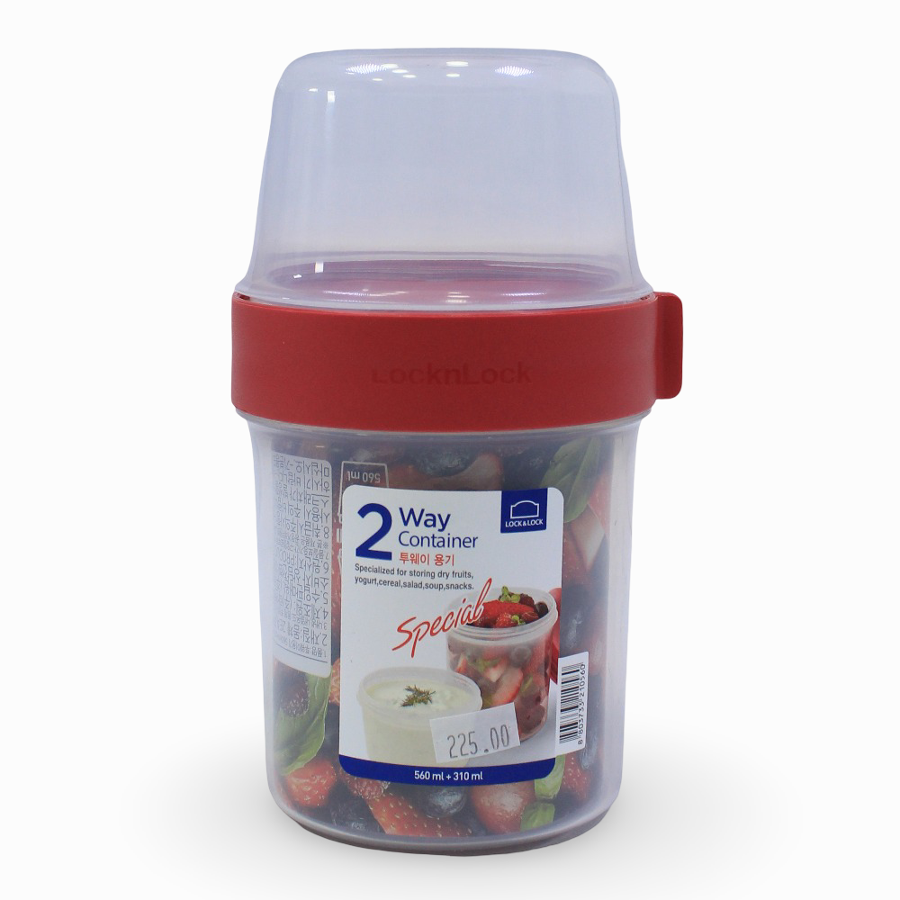Lock 'n Lock 2 Way Food Container - 560ml+310ml
