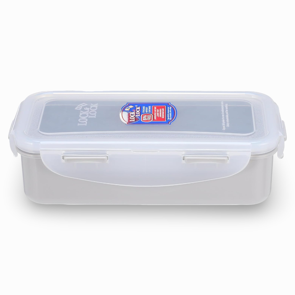 Lock n' Lock Lunch Box with a Lunch Bag – White & Blue