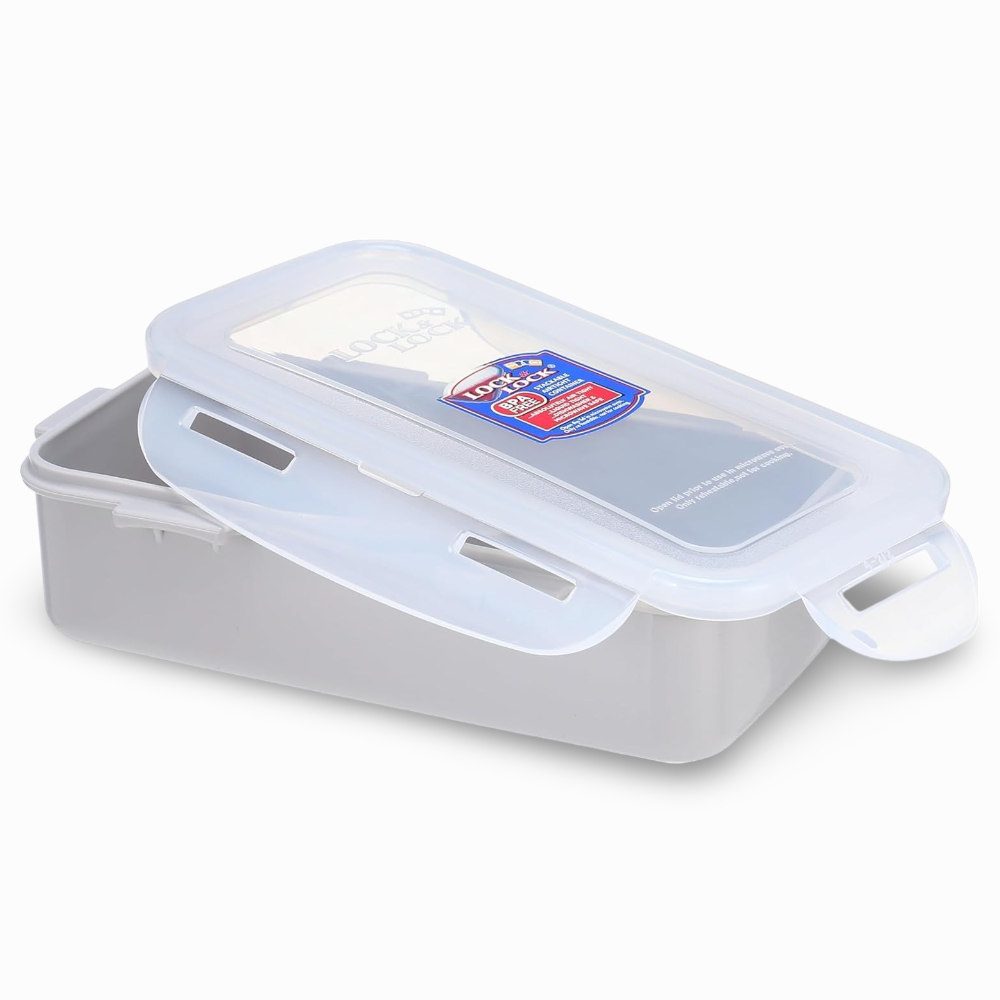 Lock n' Lock Lunch Box with a Lunch Bag – White & Blue