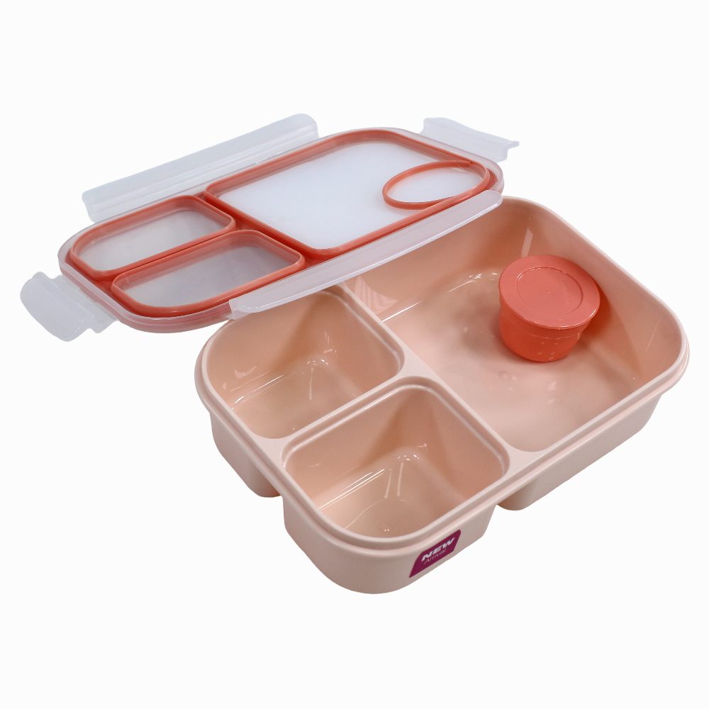Divided Lunchbox – 980ml (Pink)