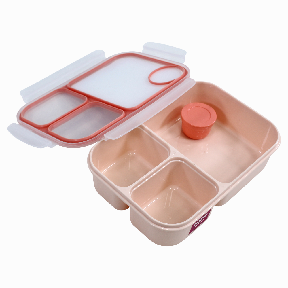 Divided Lunchbox –  1.5L (Pink)