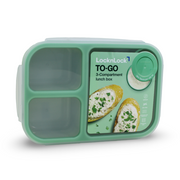 Lock n' Lock To-Go 3-Compartment Lunch Box 1.5L – Mint - School
