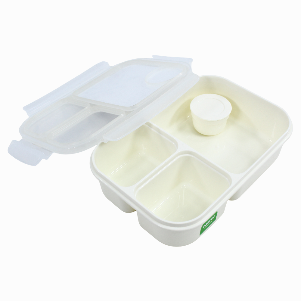Divided Lunch Box – 980ml & White