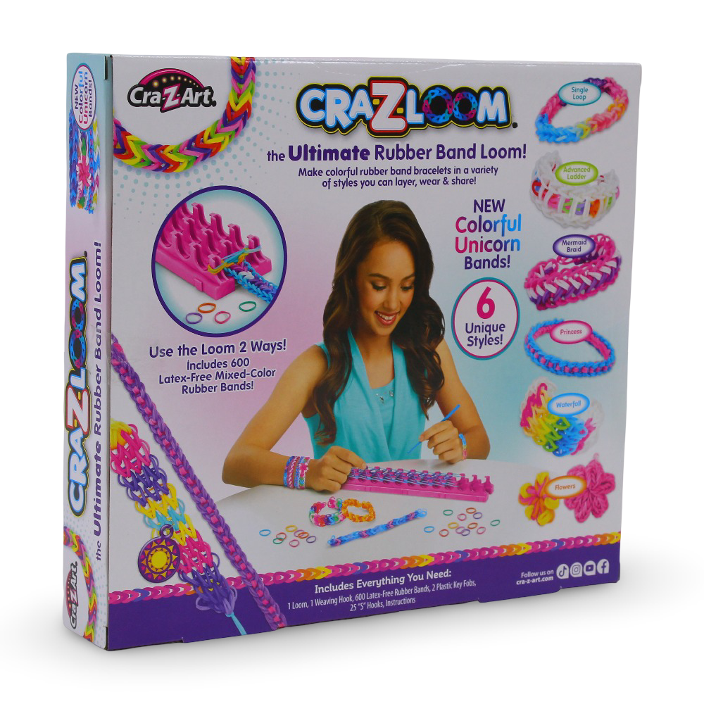 مجموعة Cra-Z-Art Loom لصنع أساور المطاط النهائية