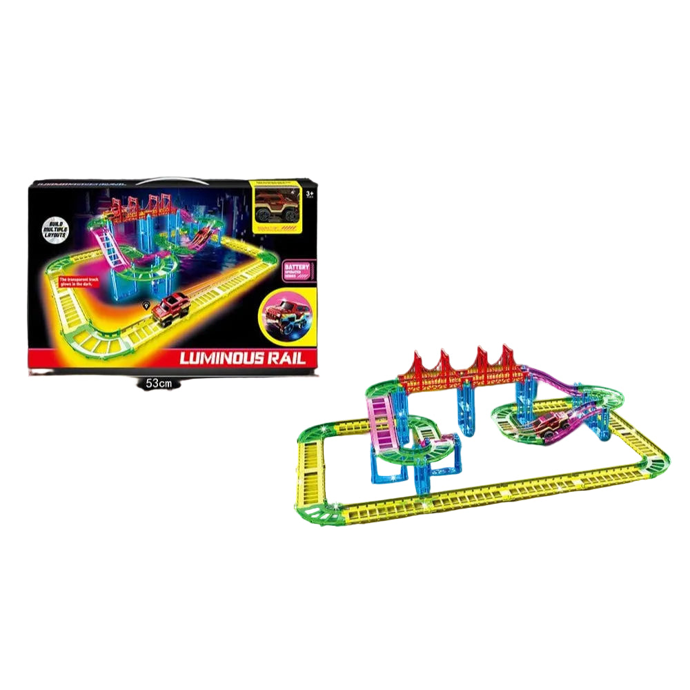 Luminous Rail glow-in-the-dark Flexible Car Track Toy Set