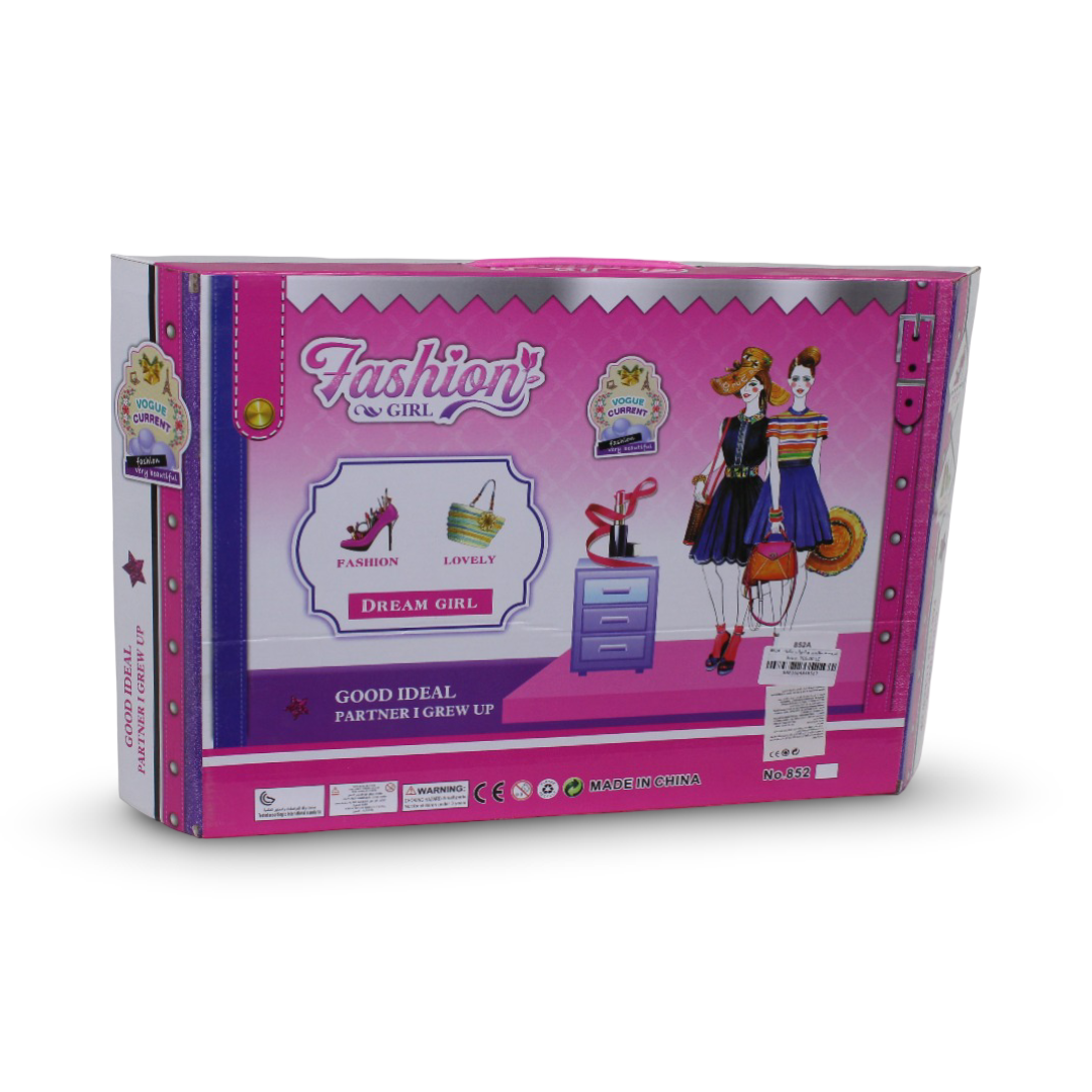 "Fashion Girl" Doll Playset with Make-up