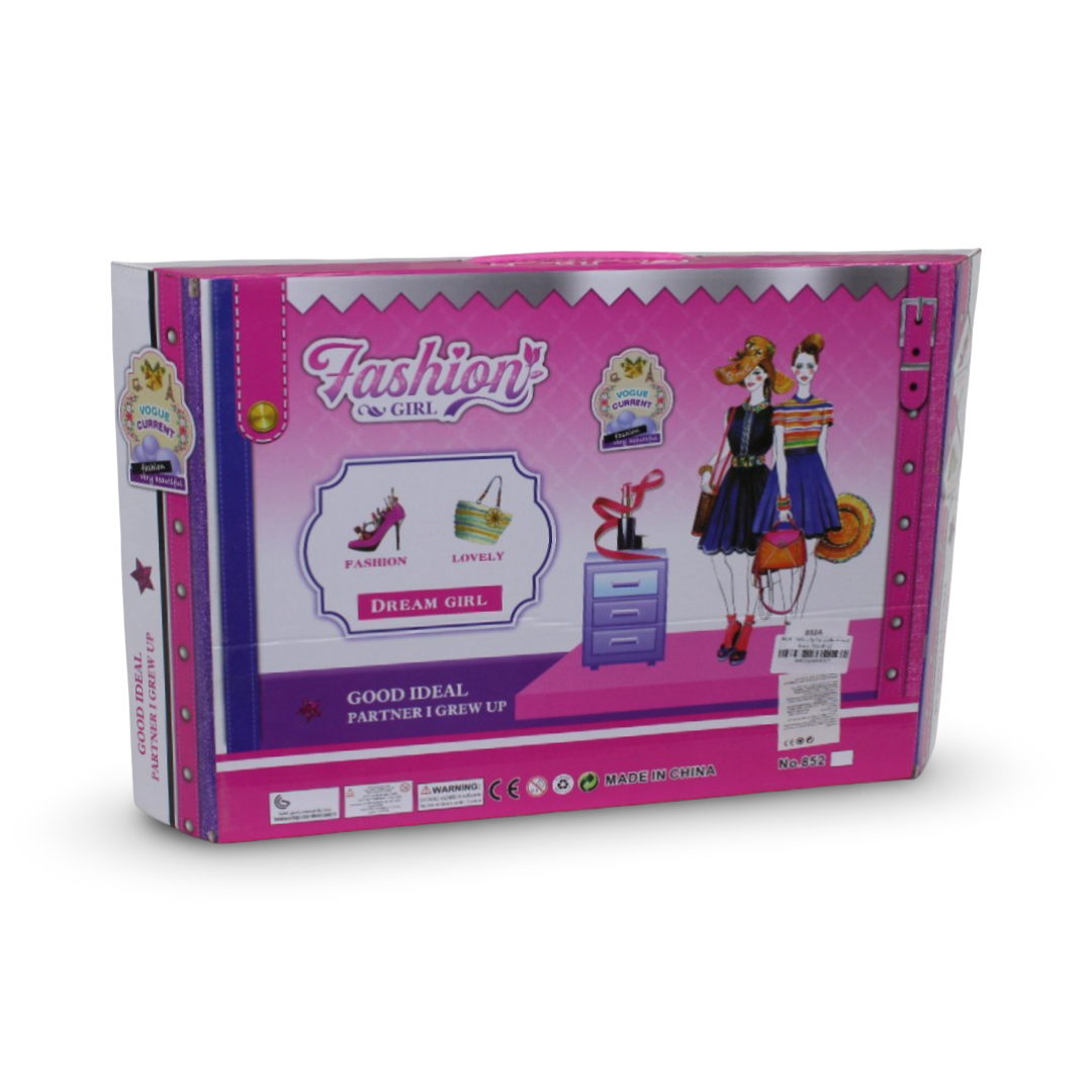 "Fashion Girl" Doll Playset with Make-up
