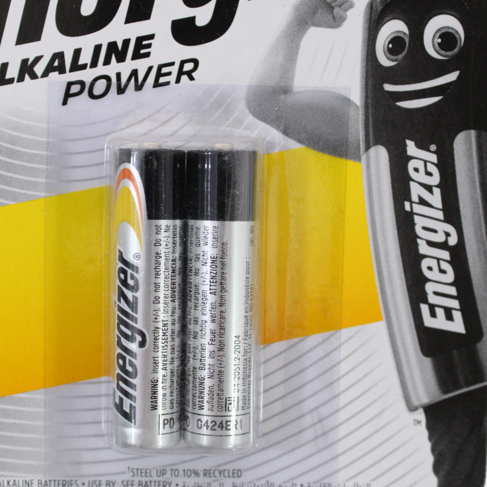 Energizer Power AAA2 Alkaline Batteries - Pack of 1 (1.5V)