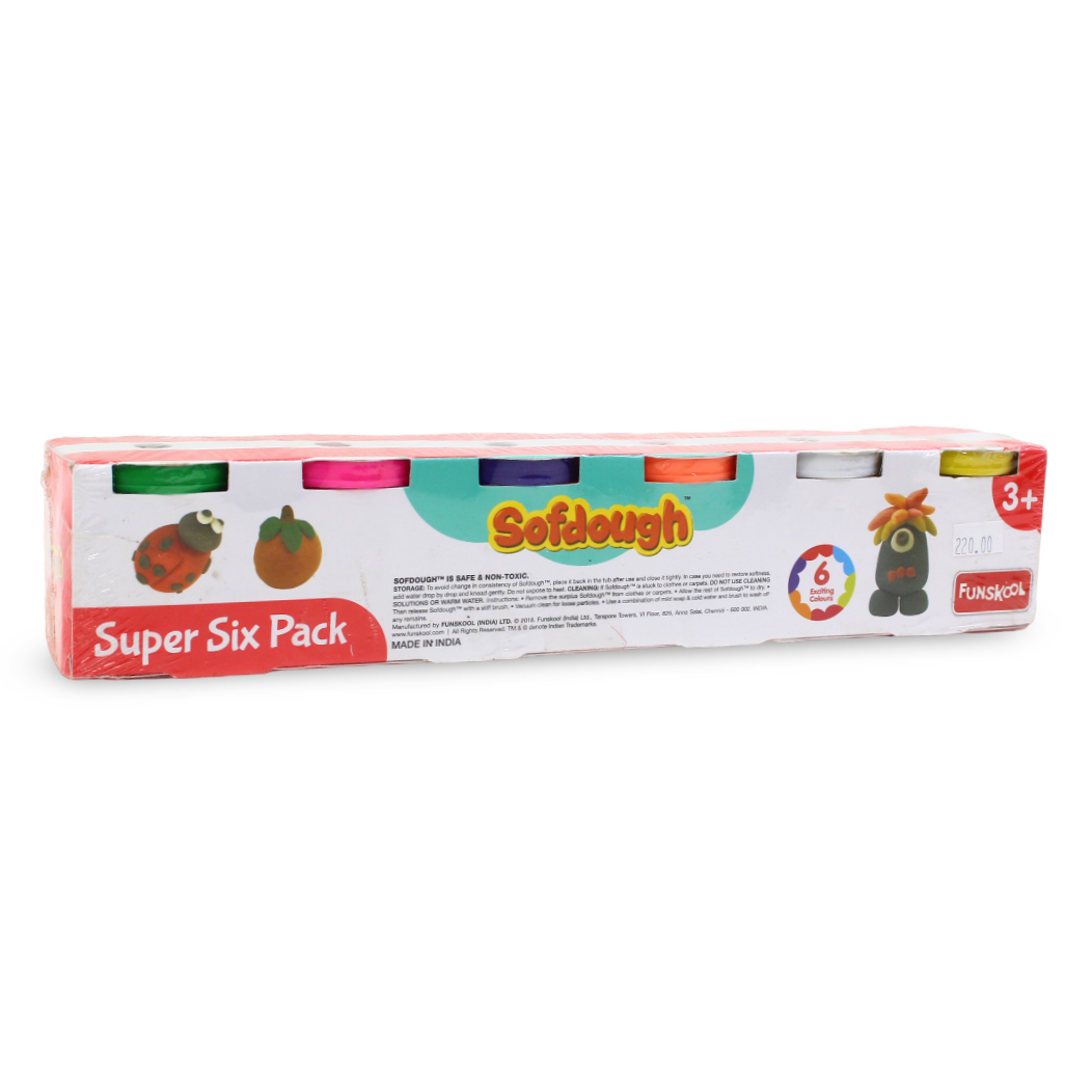 Funskool Sofdough Super Six Pack – 6 Containers