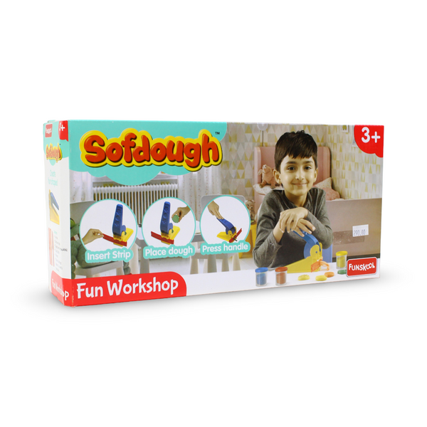 Funskool Sof Dough Fun Workshop – 3 Containers (75 Gram) - Toys