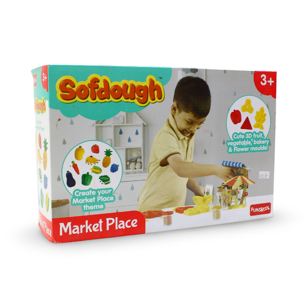 Funskool Sofdough Market Place – 4 Containers (50 Gram) - Toys