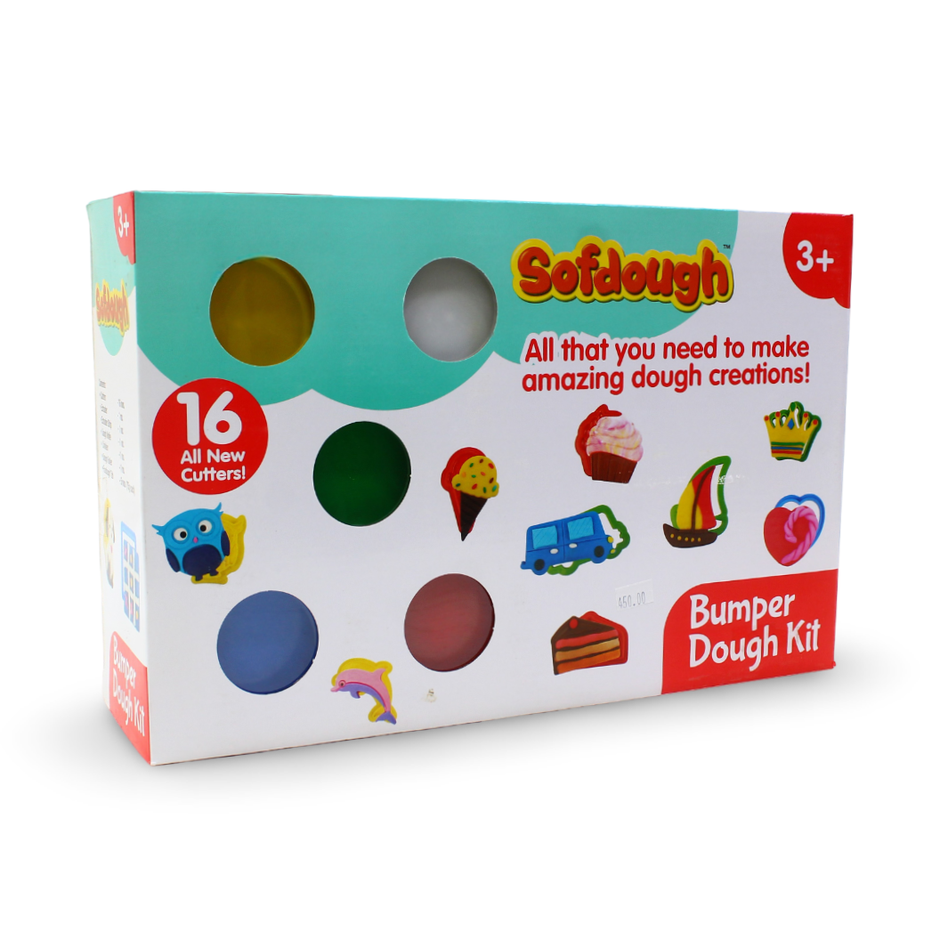 Funskool Sof Dough Bumper Dough Kit – 16 Containers - Toys
