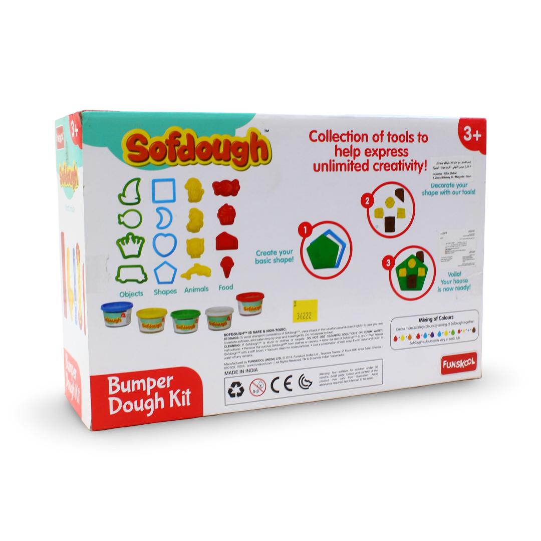 Funskool Sof Dough Bumper Dough Kit – 16 Containers