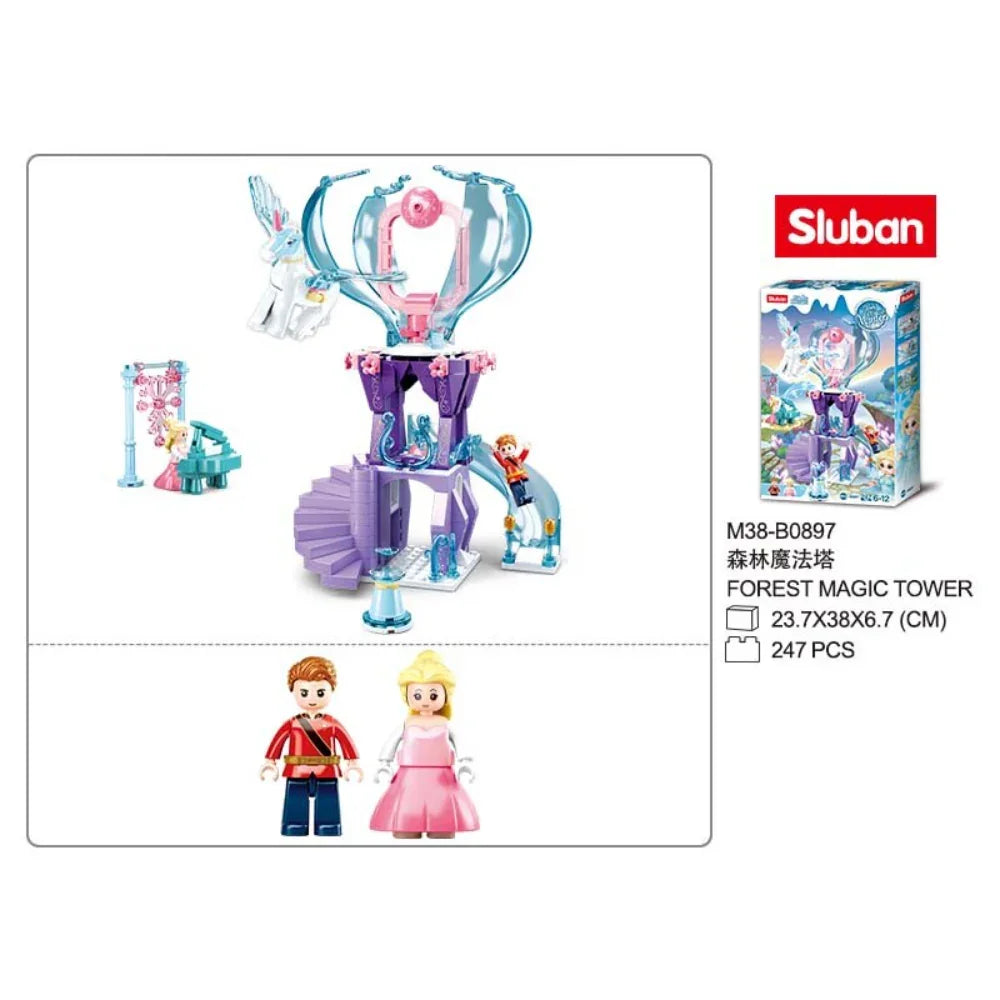Sluban Forest Magic Tower Building Blocks - 247 Pcs