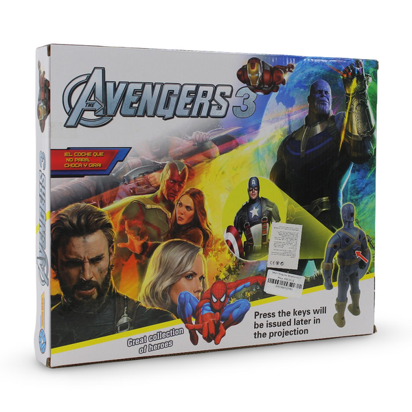 Superhero Projection Action Figure Set with Multiple Characters