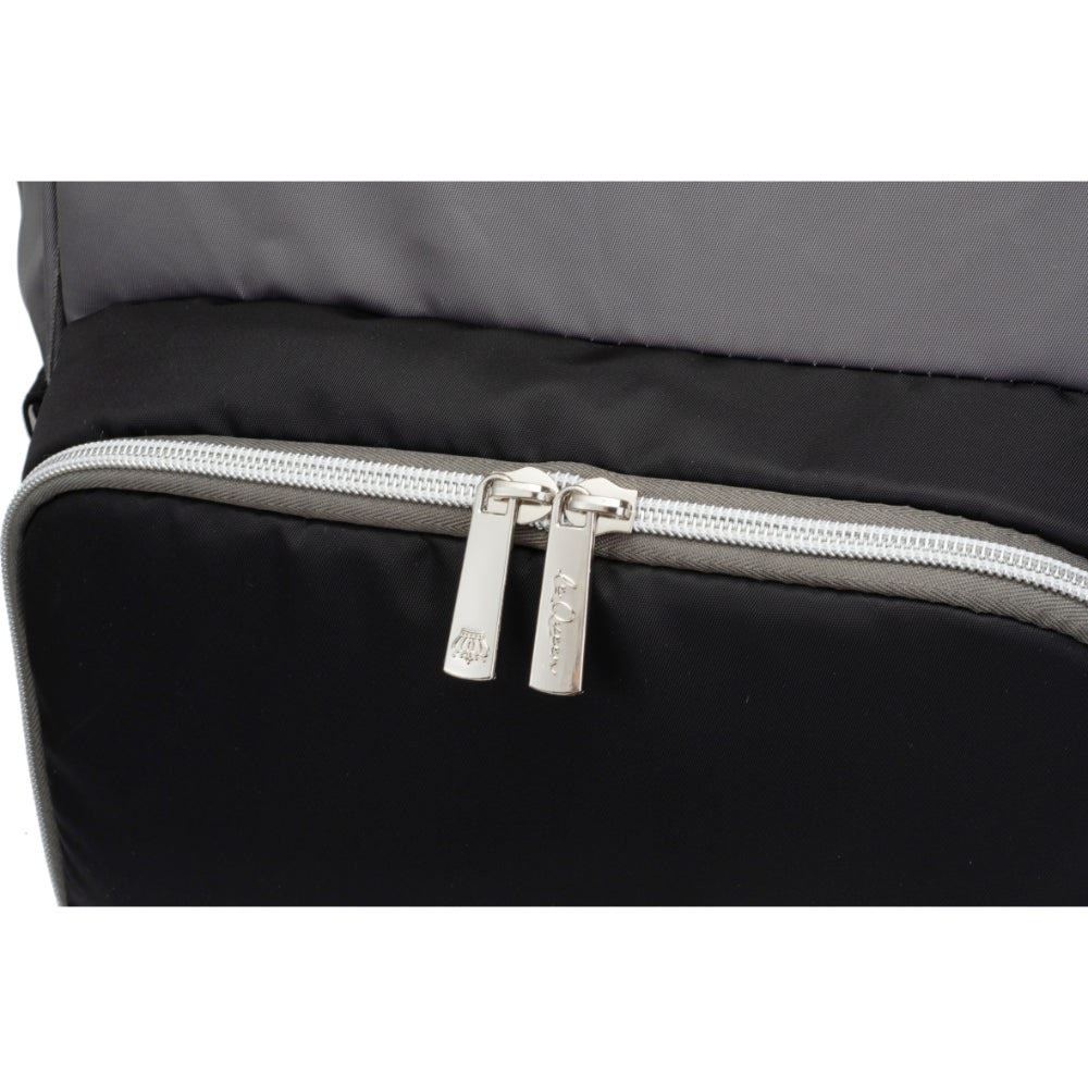 LeQueen Diamond 7th Edition Soft Waterproof Diaper Bag - Black & Grey