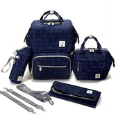 LeQueen Diamond 8th Special Edition Soft Waterproof Diaper Bag - Navy Blue