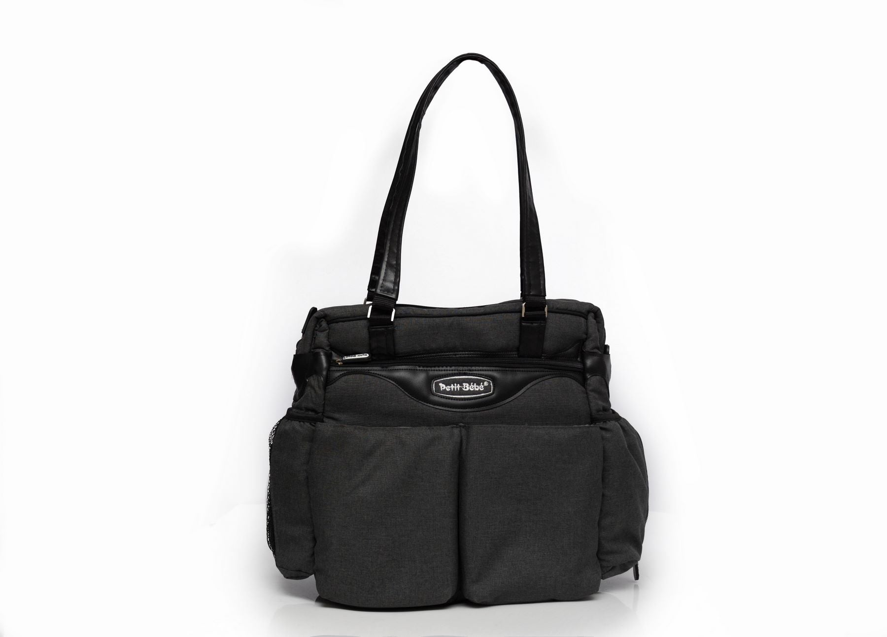 Petit Bebe Baby Diaper Bag Premium – Black & Black